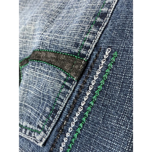 Vintage Koman Jeans Shorts Mens 38 Loose Baggy 90s Hip Hop - Picture 6 of 12